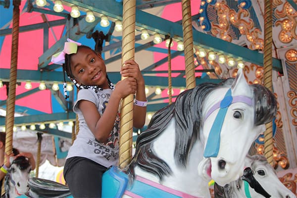 Carousel Ride in SpinCity Kids Area