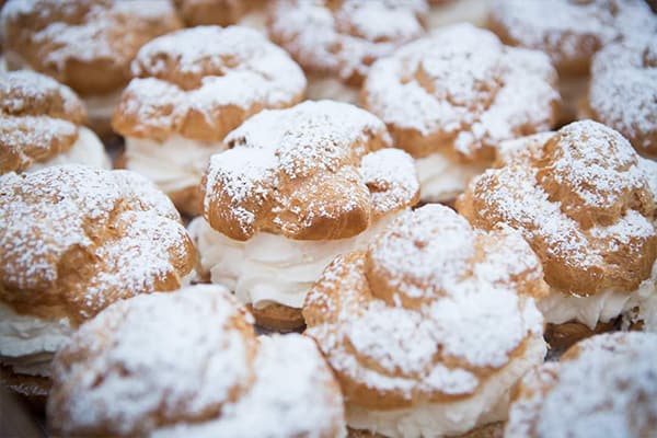 Tray of Original Cream Puffs