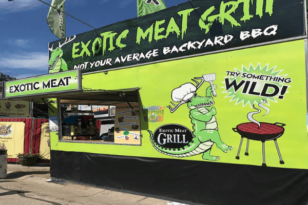 Exotic Meat Grill Trailer