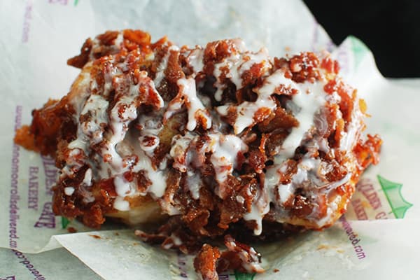 Bacon Cinnamon Roll with Icing