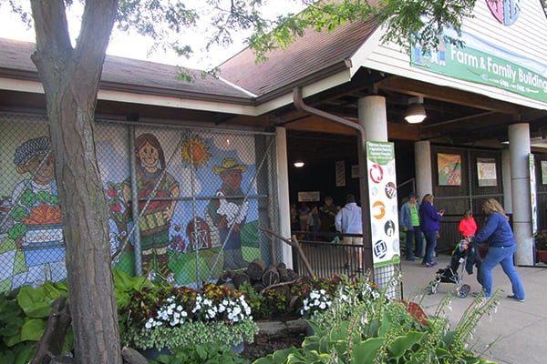 Entrance to the Farm & Family Building