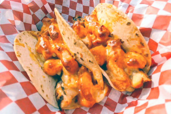 Buffalo Cheese Curd & Chicken Taco