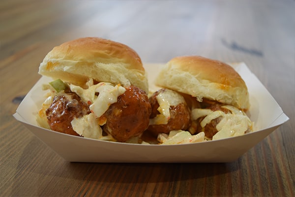 buffalo.chicken.meatball.sliders Buffalo Chicken & Bleu Cheese Meatball Sliders
