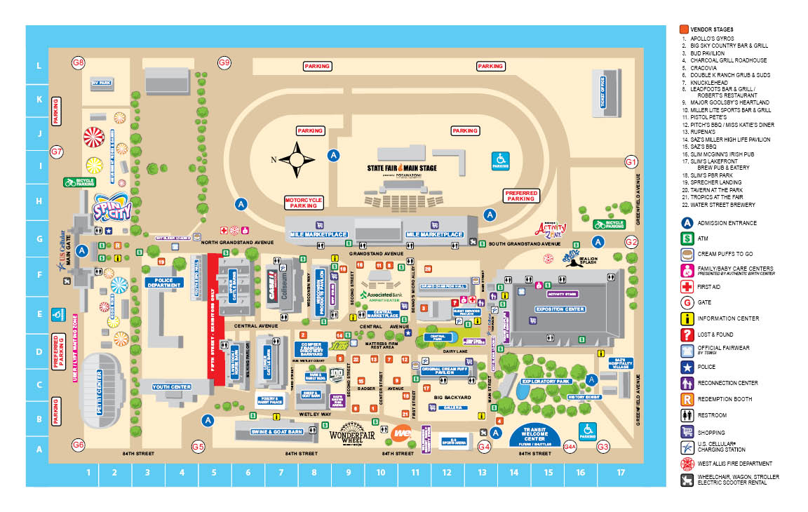 2019 State Fair Map – Wisconsin State Fair