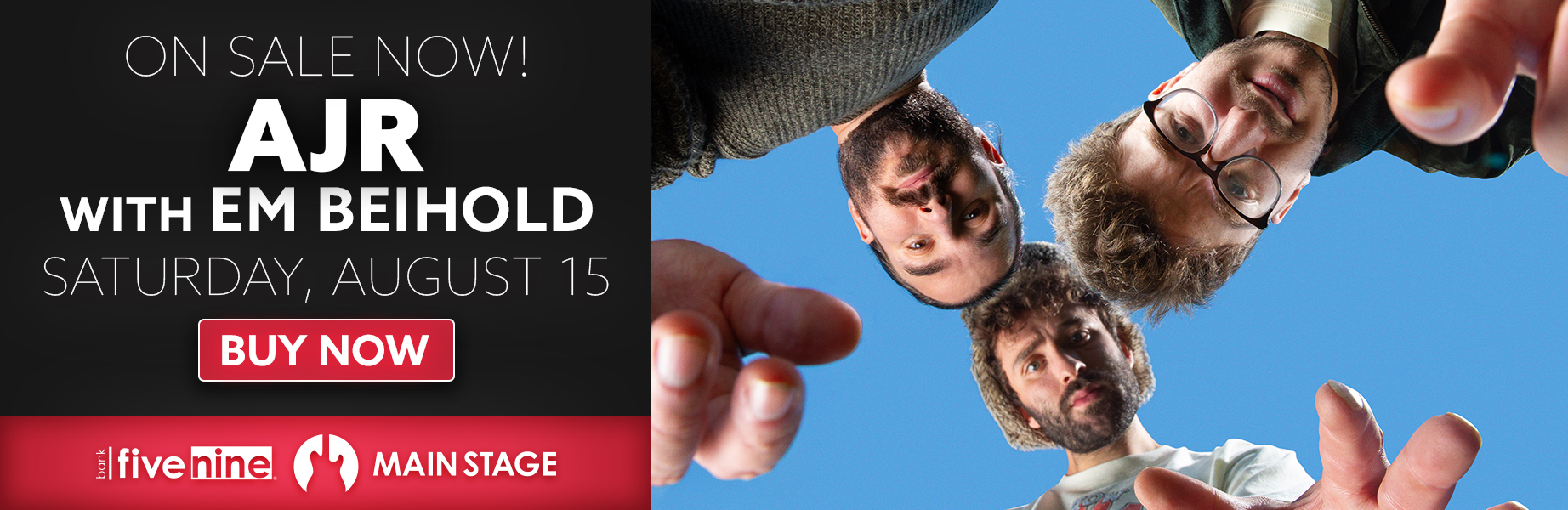 Click to Buy - AJR with Em Beihold, Saturday August 15