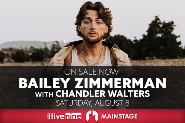 On sale now - Bailey Zimmerman with Chandler Walters, Saturday August 8