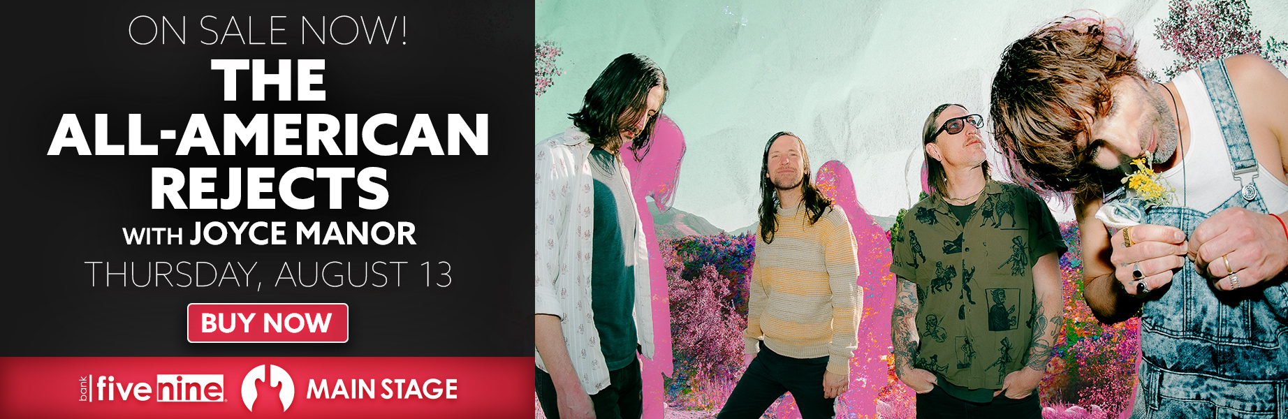 Click to Buy - The All-American Rejects with Joyce Manor, Thursday August 13