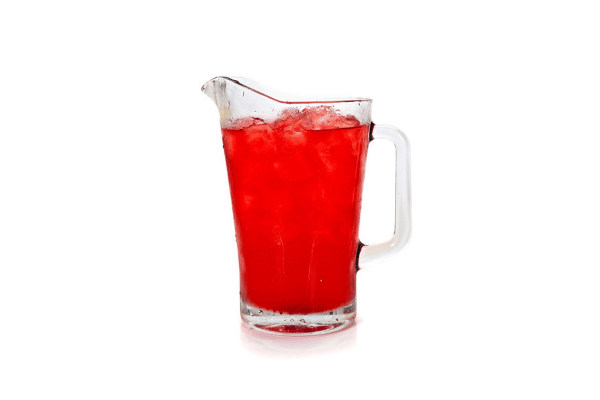 Pitcher of red fruit punch