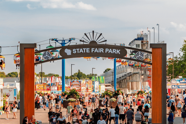 North Point entrance gate arch.