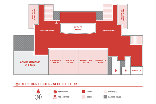 Floor Plan - Exposition Center Second Floor