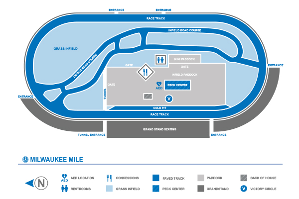 Milwaukee Mile Speedway Floor Plan