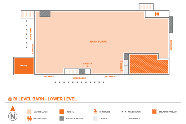 Bi Level Livestock Barn Floor Plan