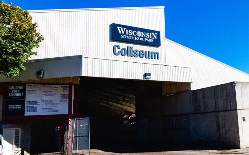 Entrance to WI State Fair Park Coliseum